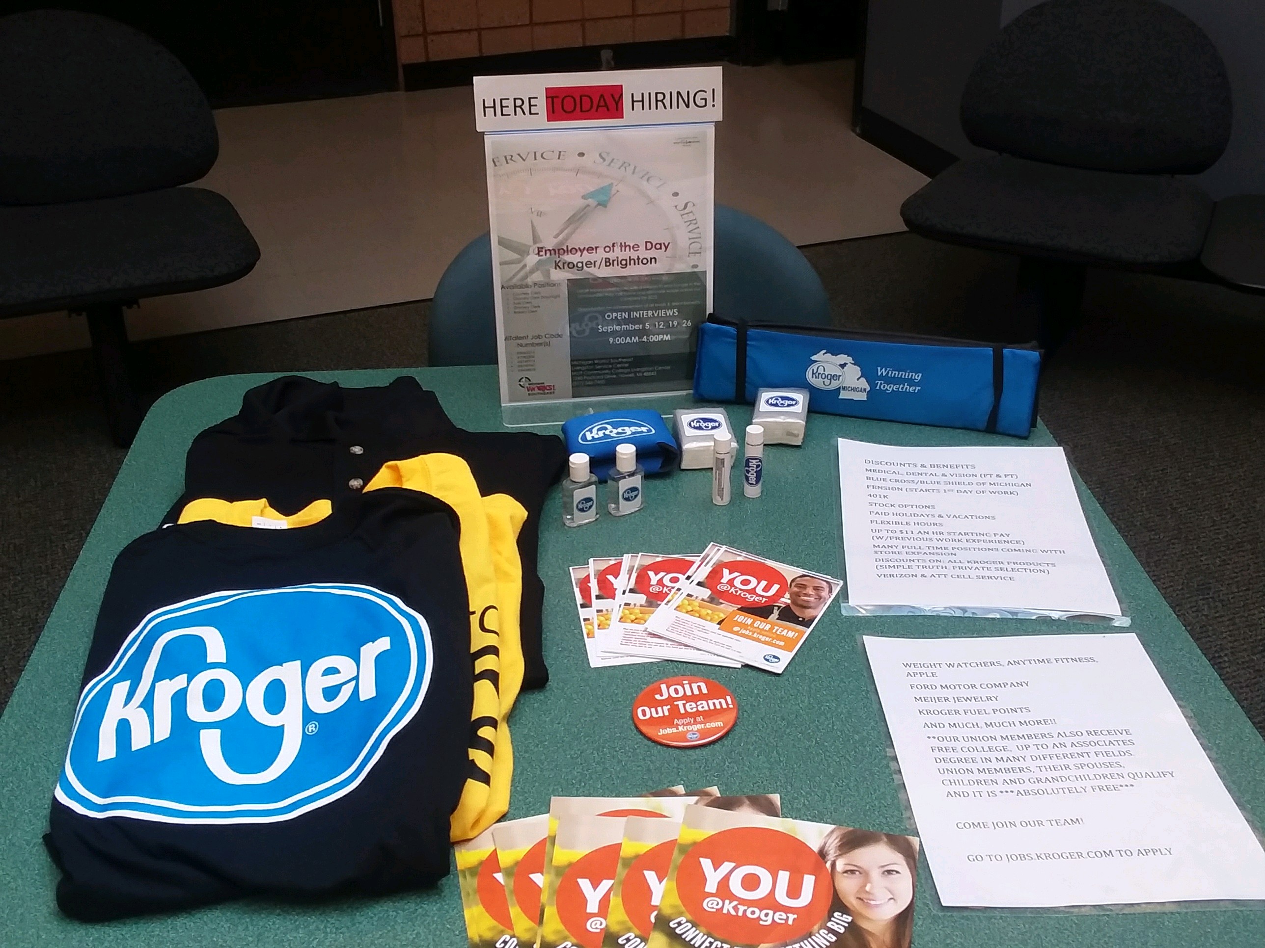 KrogerBrightonSwag table