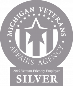Michigan Veterans Affairs Agency 2019 Veteran-Friendly Employer | Silver