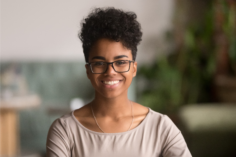 Young Lady Smiling at the camera