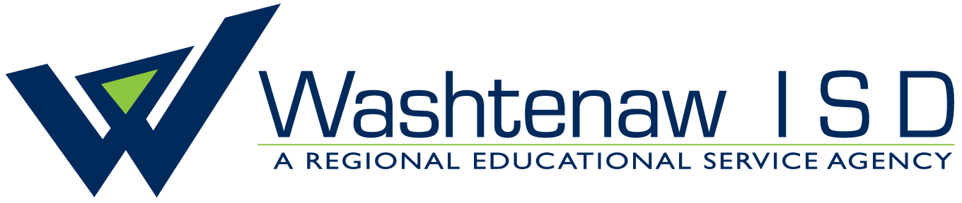 Sponsor logo; Washtenaw ISD (Quote: A regional education service agency)