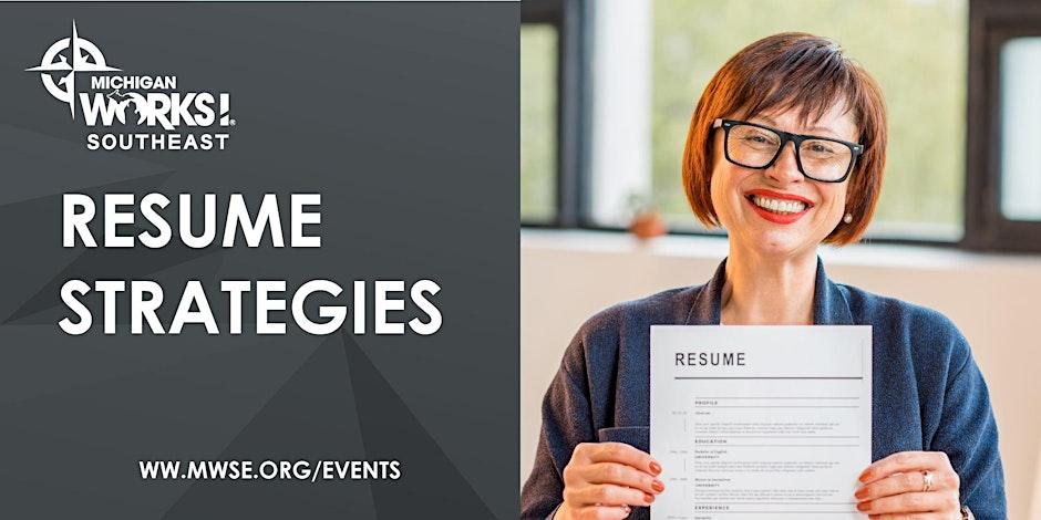 IN-PERSON Resume Strategies Workshop at Jackson Service Center